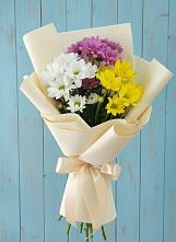 Букет цветов из:  Хризантемы #REPLACE_PRED# Пустоши