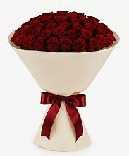 Букет 101 Бордовая роза Блэк Бакарра в Пустоши