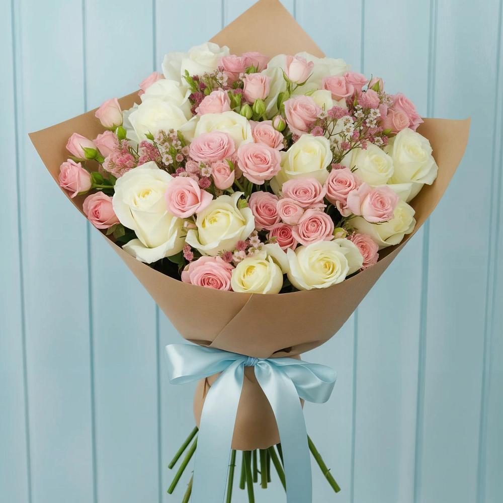 Букет цветов из: Розы в Пустоши