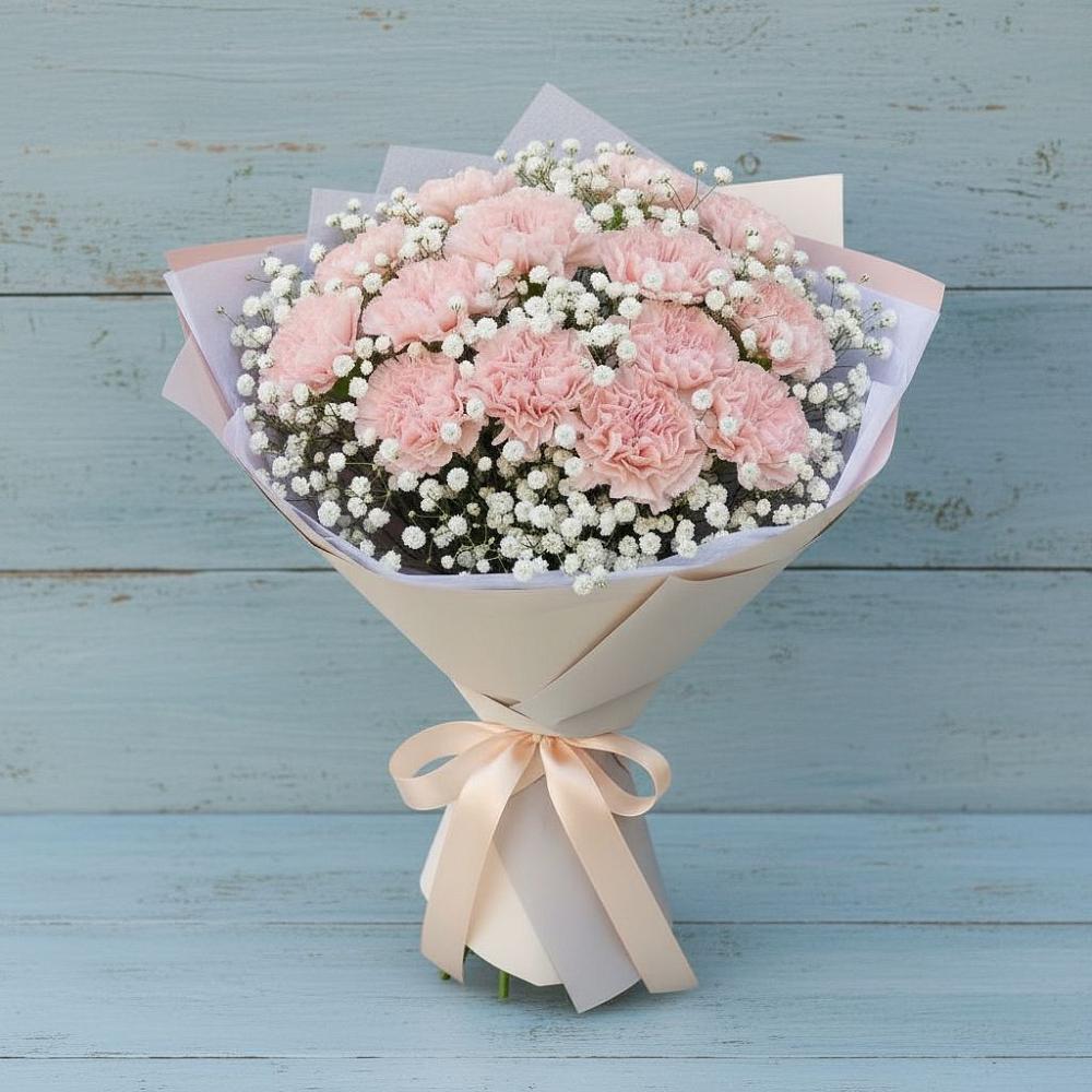 Букет цветов из: Гвоздики в Пустоши