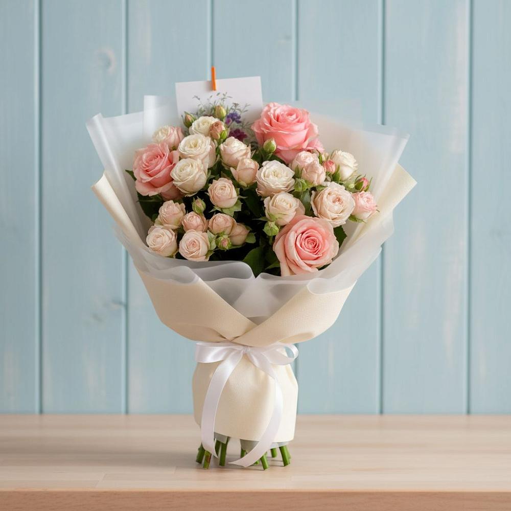 Букет цветов из: Розы в Пустоши