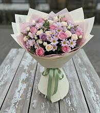 Букет цветов из:  Розы и Хризантемы в Пустоши