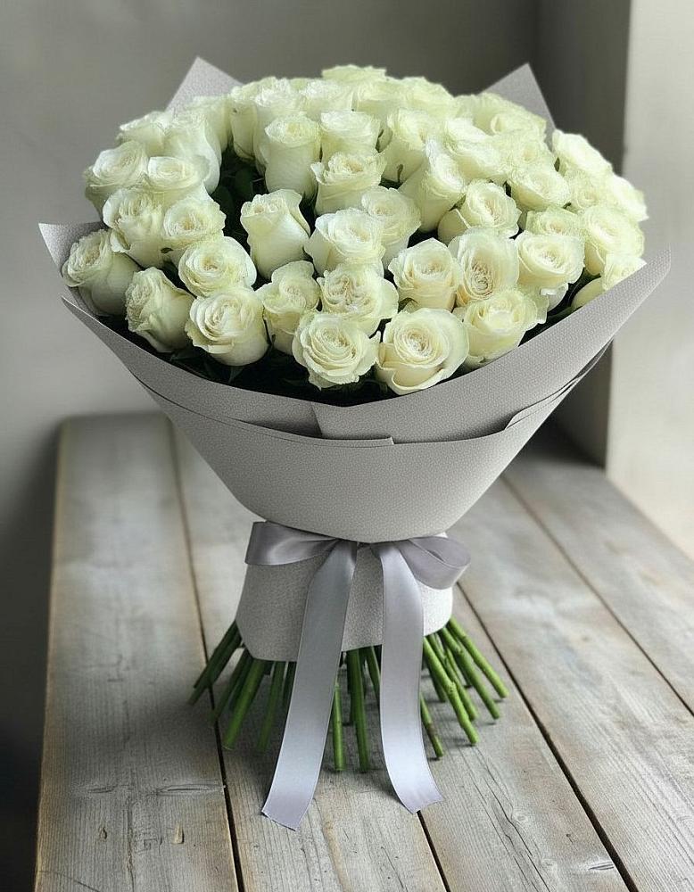 Букет 35 Белых роз в Пустоши