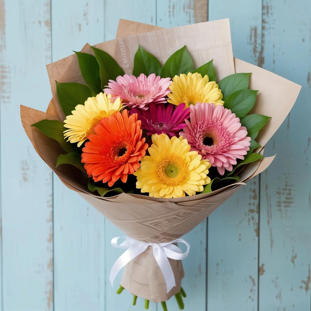 Букет цветов из: Герберы в Пустоши