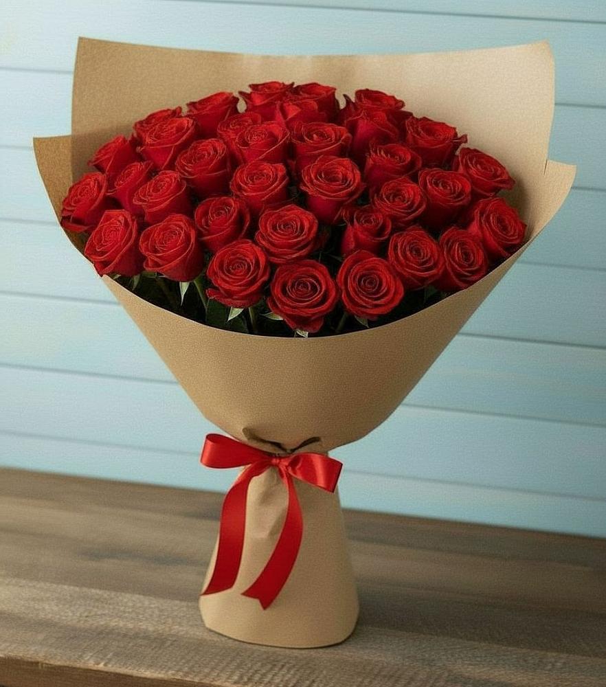 Букет Красные розы Милано в Пустоши