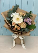 Букет цветов из:  Герберы и Хризантемы в Пустоши
