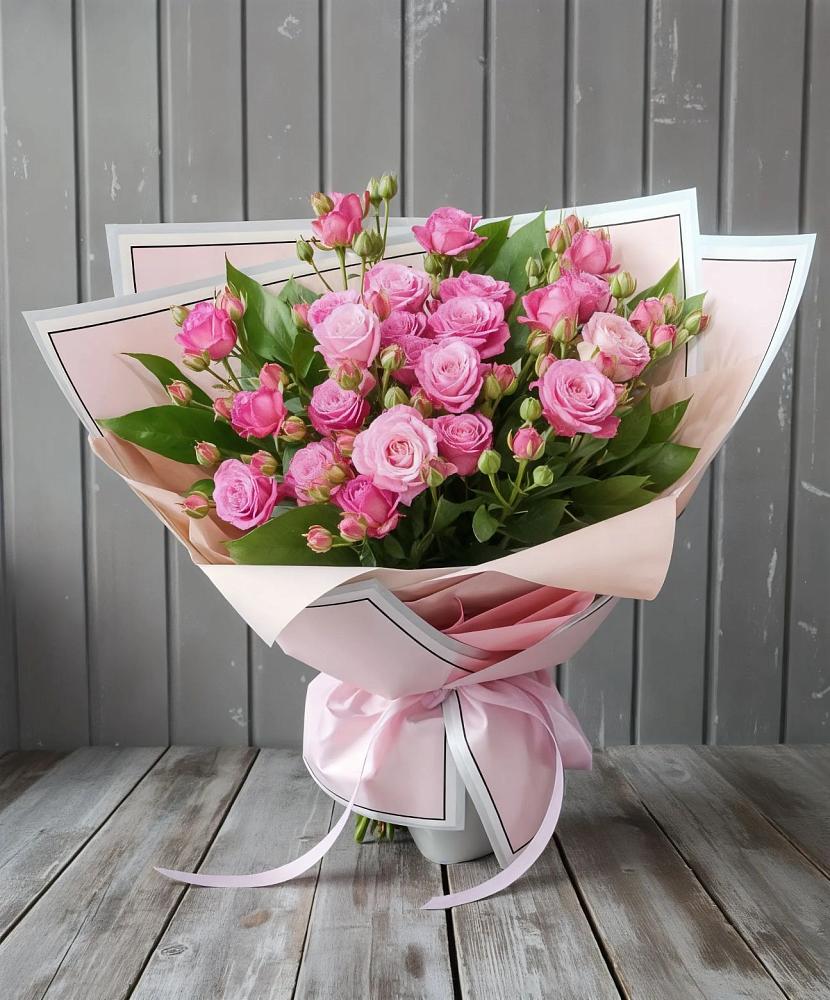 Букет Розовый кустик в Пустоши