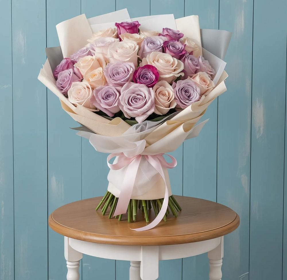 Букет цветов из: Розы в Пустоши