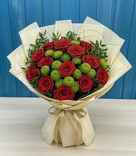 Букет цветов из:  Розы и Хризантемы #REPLACE_PRED# Пустоши