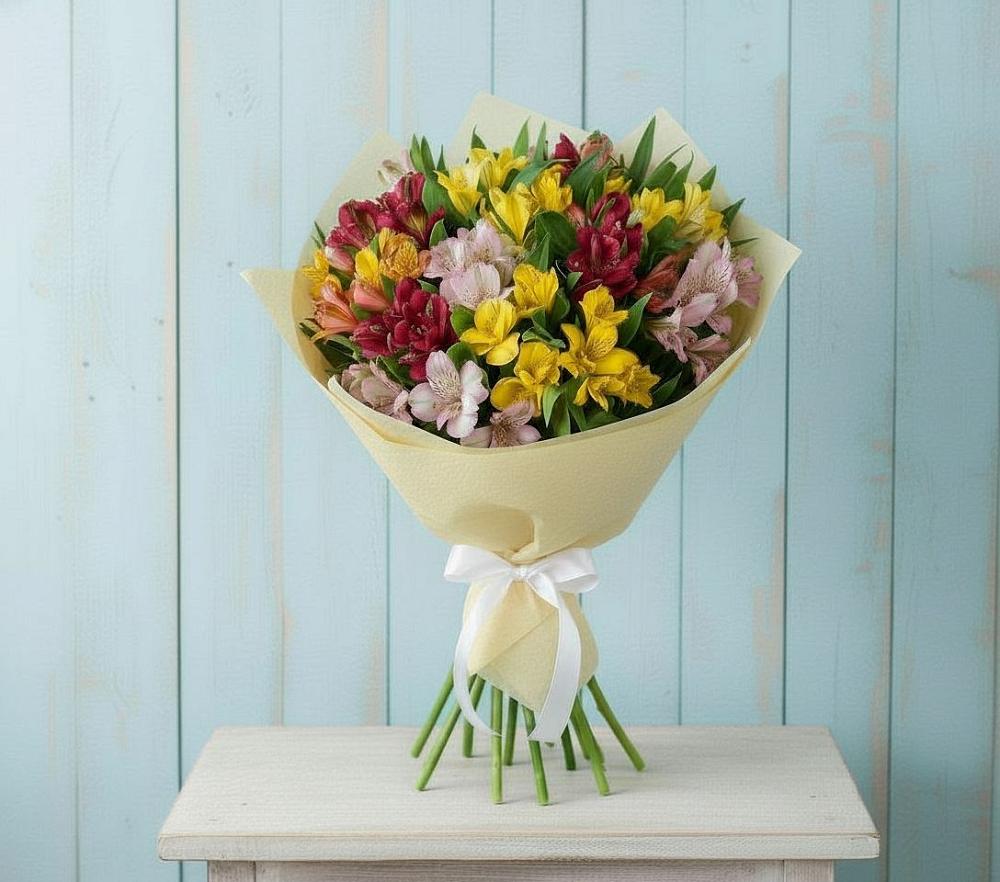 Букет цветов из: Альстромерии в Пустоши