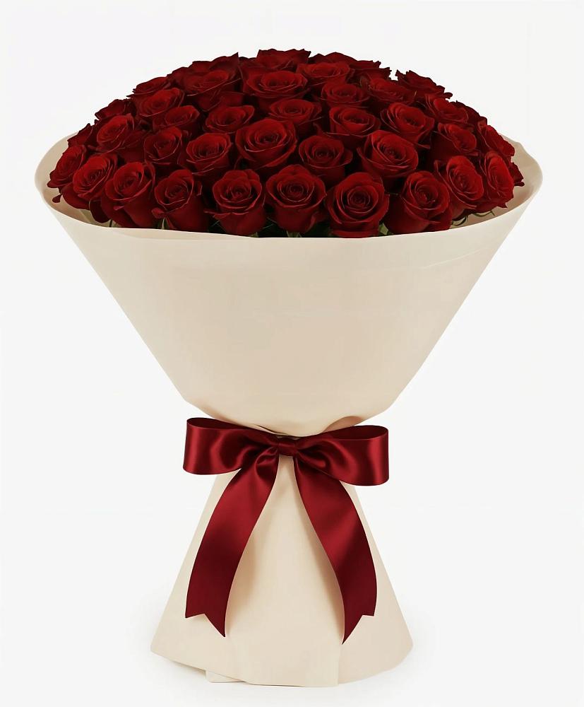 Букет 101 Бордовая роза Блэк Бакарра в Пустоши