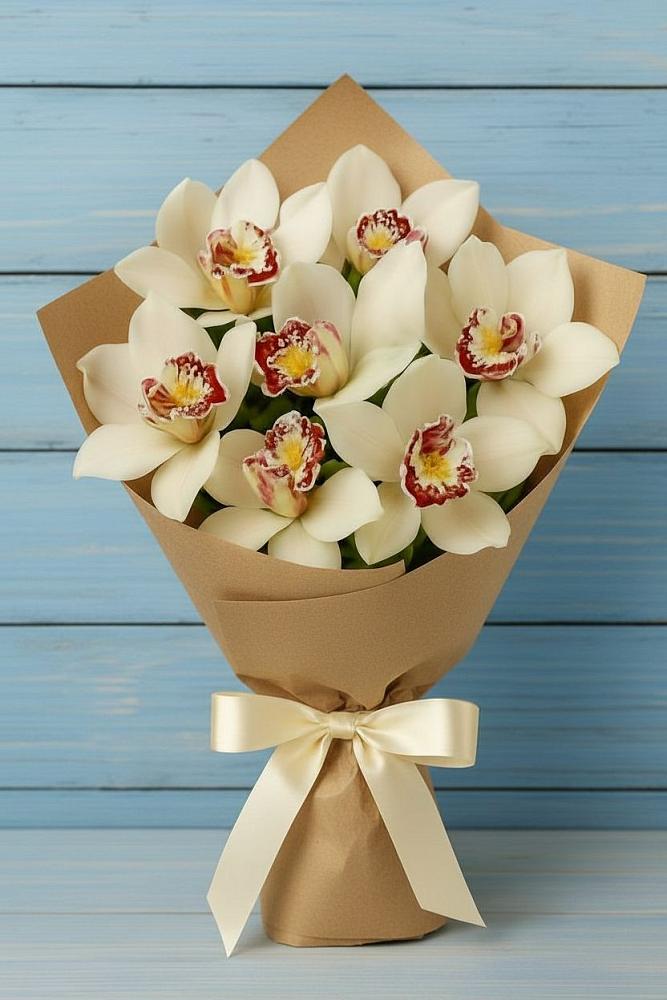 Букет цветов из: Орхидеи и Розы в Пустоши