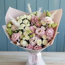 Букет цветов из:  Альстромерии и Розы #REPLACE_PRED# Пустоши
