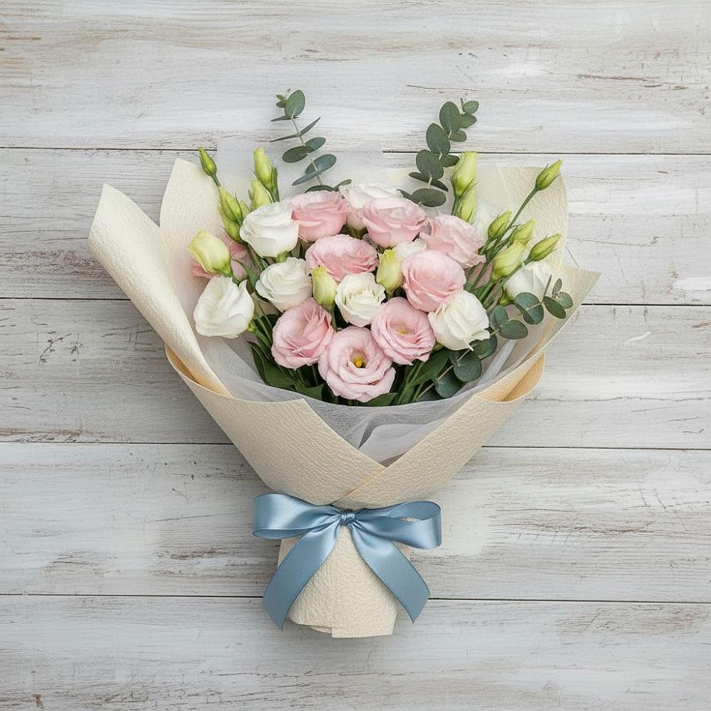 Букет цветов из: Лизиантусы в Пустоши